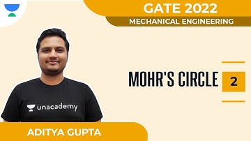 #26 Mohrs Circle 2 | Mechanical | GATE 2022 | Unacademy Accord Aditya Gupta