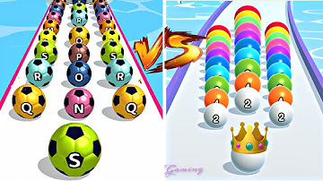 MAX LEVELS BallRun2048 vs A-Z Run🔮💥: All Levels Gameplay Walkthrough Android ,iOS NEW UPDATE