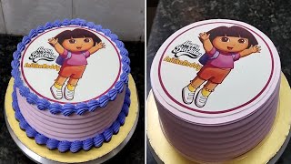 Strawberry Cake Recipe with Photo Cake |Photo Cake Design |Girl Birthday Photo Cake