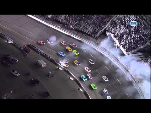 Tony Stewart Gets into Jimmie Johnson Collecting Kyle Busch spinning Richmond