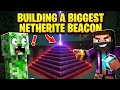 Making the world biggest netherite beacon