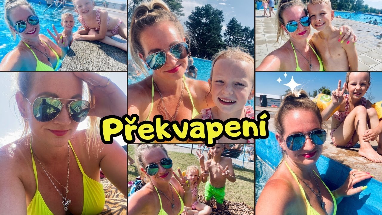 Překvapení pro děti - po několika letech opět na koupališti, nadšené děti…