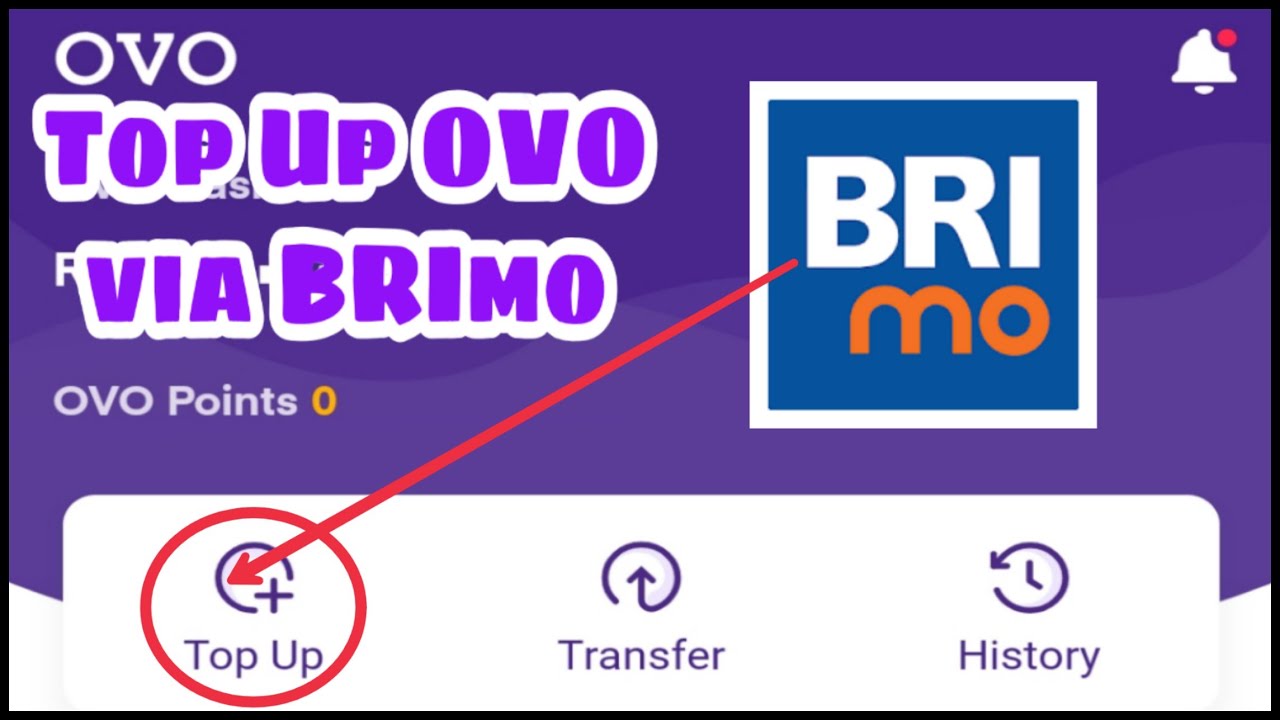 Cara Top Up Ovo Dari Brimo Bri Mobile Youtube