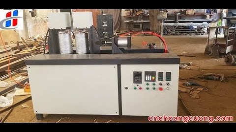 Máy Ép Vân Gỗ Cong 2 Mặt MSY320 | Máy ép cán vân gỗ | Máy ép sớ gỗ 2 mặt | Hoàng Cường