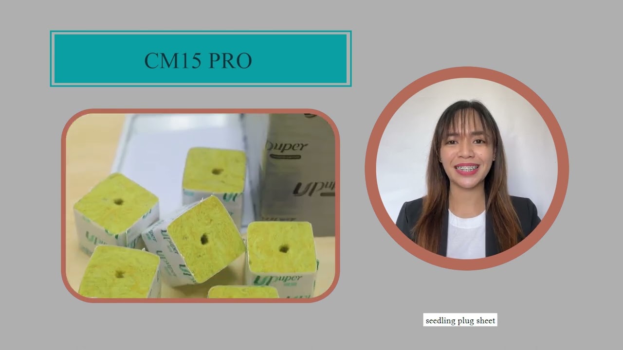 CM15 PRO  6 inch rockwool growing block