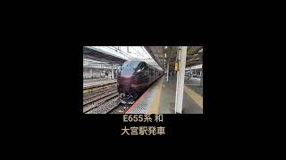 E655系 和　大宮駅発車　#E655系　#大宮駅