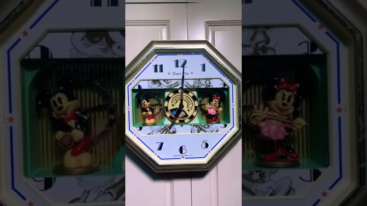 Disney Animated Clock 踊る時計 SEIKO FW695G - YouTube