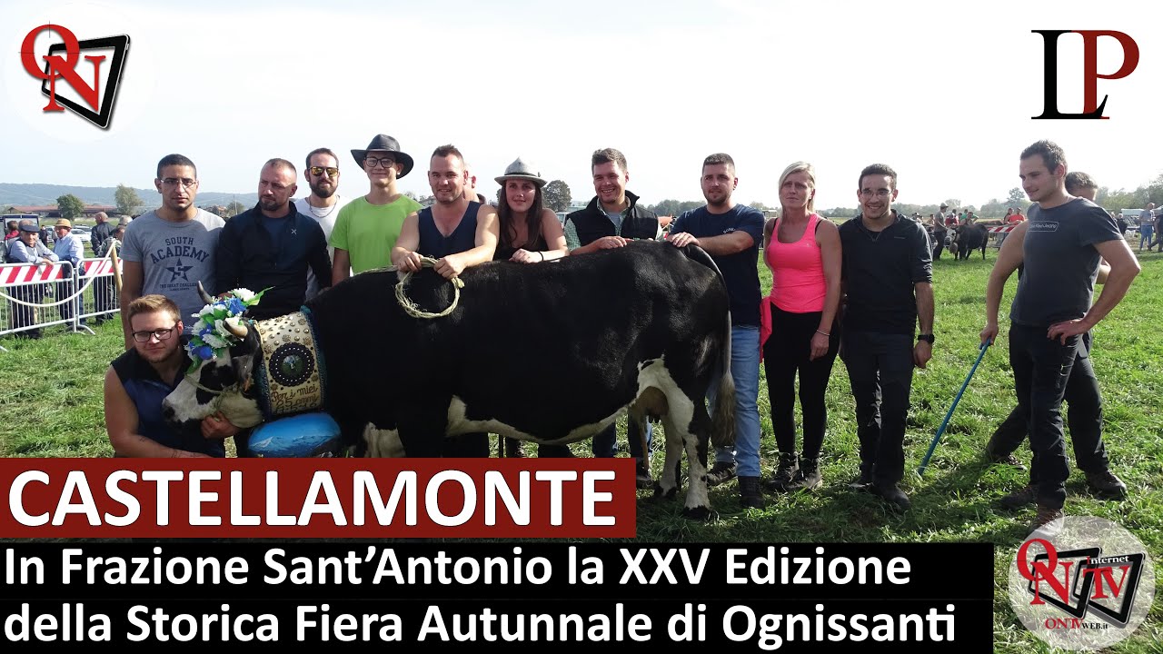 CASTELLAMONTE - In Frazione Sant'Antonio la 25 Edizione della Storica Fiera Autunnale di Ognissanti