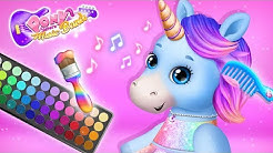 Unicorn Pony Rainbow's Makeover 🌈 Pony Sisters Pop Music Band | TutoTOONS Cartoons & Games for Kids
