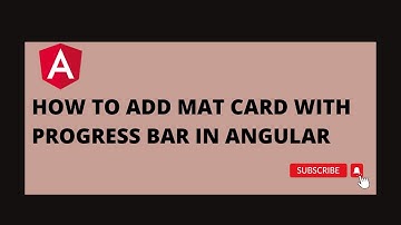 Mat Card With progress bar In angular