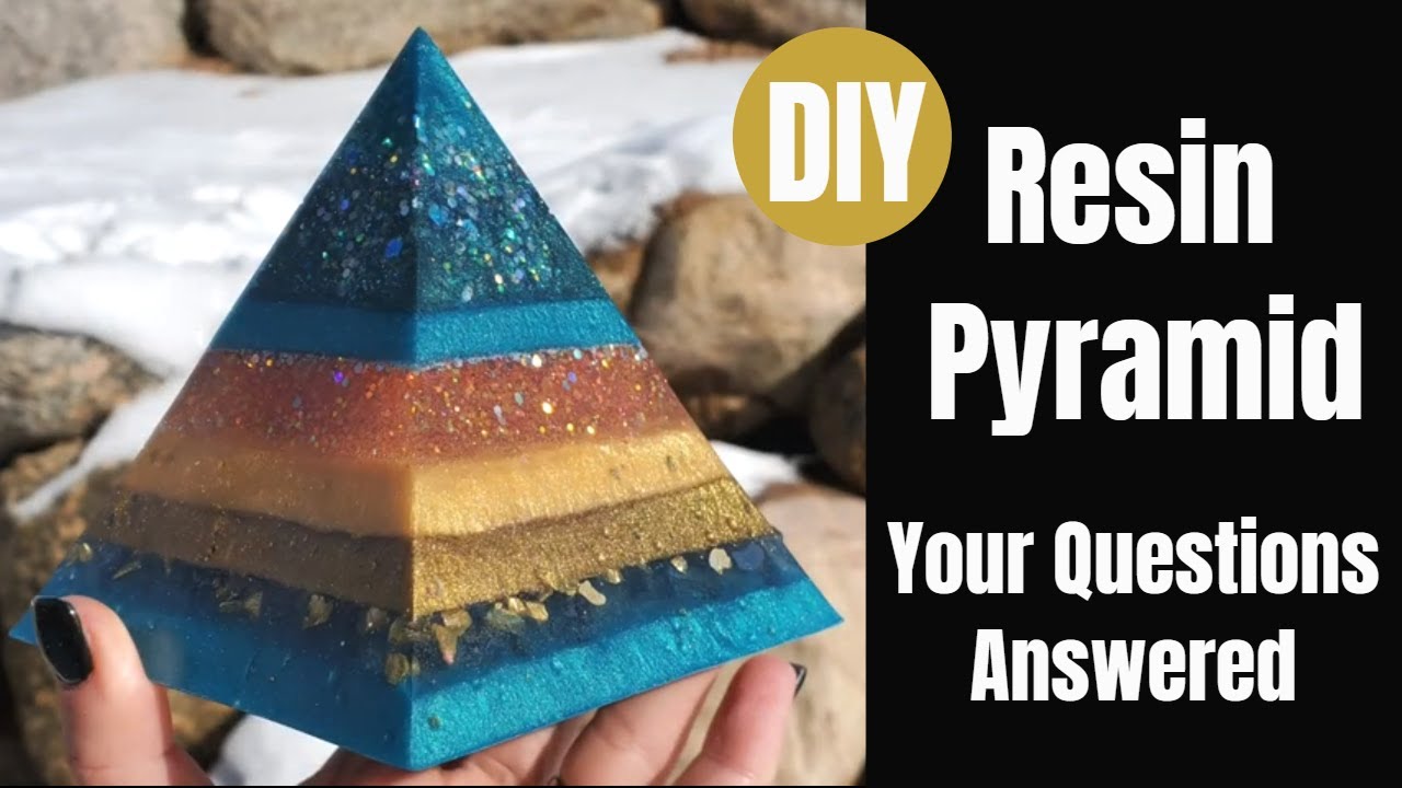 DIY Crystal Epoxy Resin High Lens Surface Pyramid with Triangular