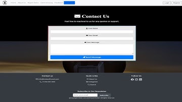 02 -Create a Stunning Contact Us Page: Adding a Footer & Navbar with 3D Effects | Easy Step-by-Step.