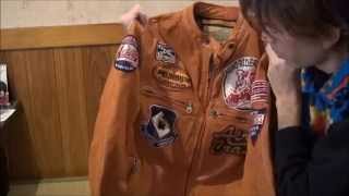 【洋服レビュー】 AVIREX　ワッペンいっぱい！のライダースジャケット
