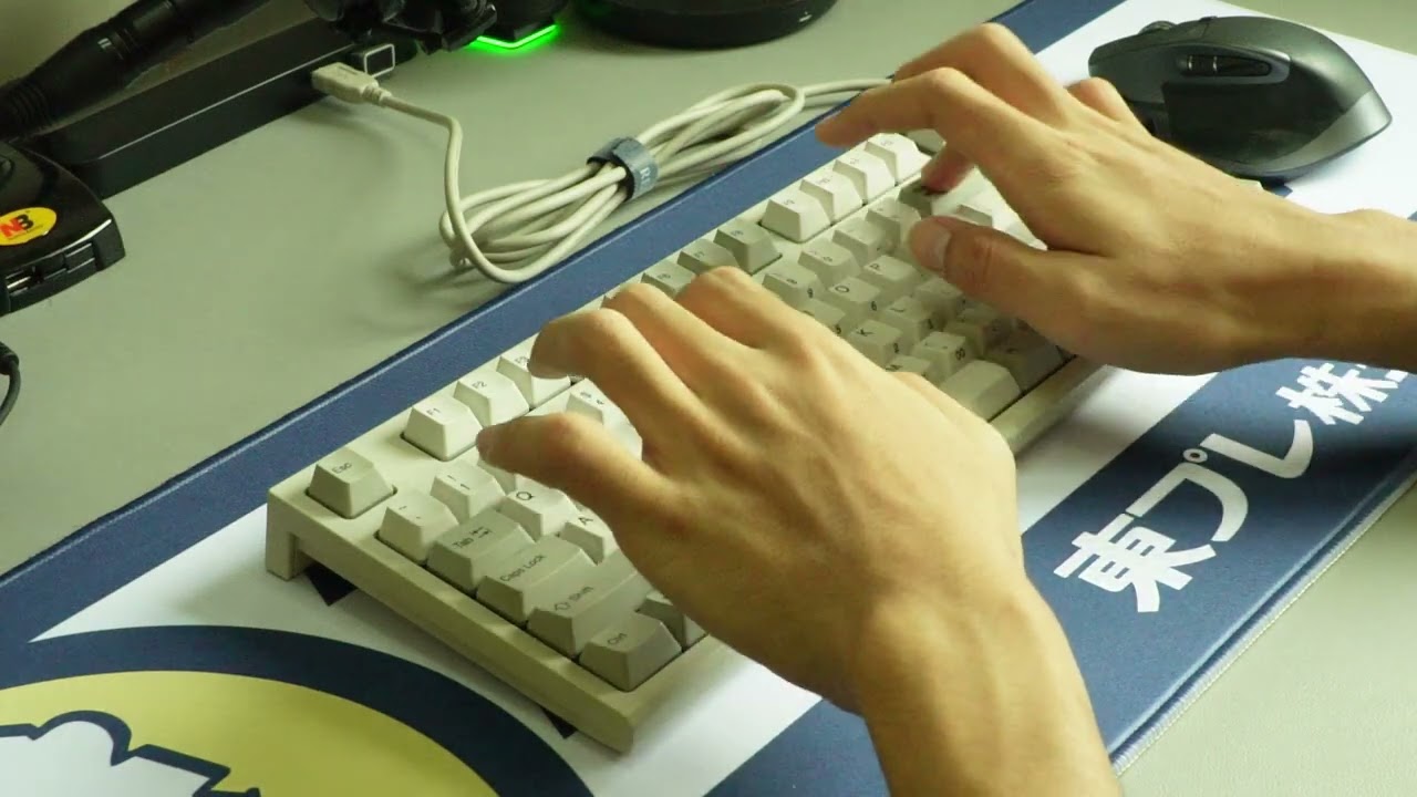 Realforce TKL R2 Ivory Typing Sound Test | Topre