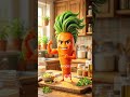 শসা 🥒 আর গাজর 🥕 খেলে শরীরে কী চমৎকার উপকার হয় জানেন? অবাক হবেন! 😲 #food #ai #satisfying #shorts