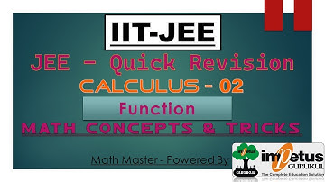 IIT - JEE  Concept | Calculus - 02 - Function | JEE Math Concept & Trick | Impetus Gurukul
