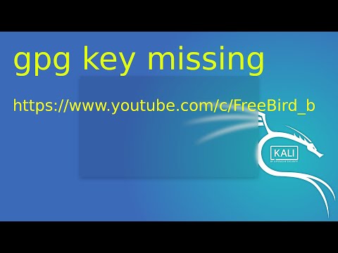 gpg key missing on kali linux