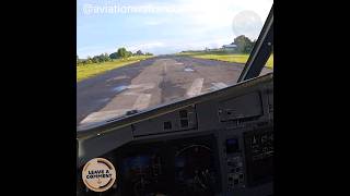 POV Take off ATR-72/600 from the Captain&#39;s Seat #aviation #airliners #shorts