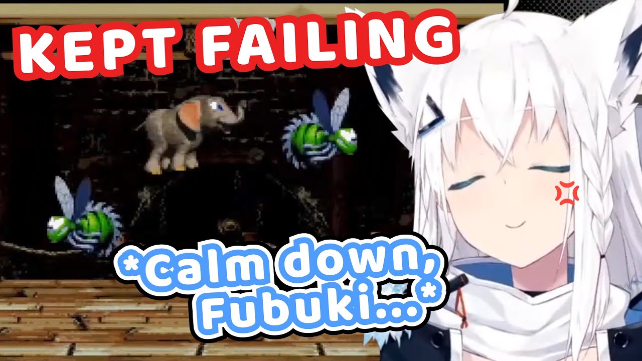 Fubuki Kept Failing The Bonus Stage【Hololive | Shirakami Fubuki】