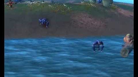 Spore - Creature Behavior - AI Drinking Water 2