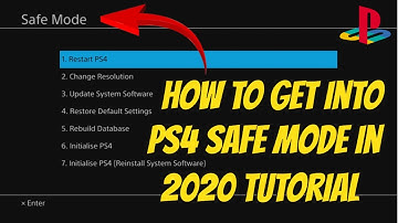 Ps4 Safe Mode Tutorial In 2020