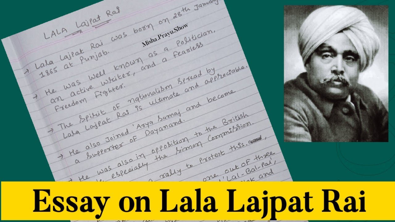 essay on lala lajpat rai 500 words