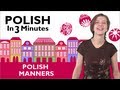 Learn Polish - Polish in 3 Minutes - Thank You  Youre Welcome in Polish