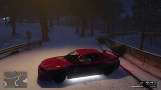 Elegy Retro Custom Low Grip Tire Drifting on the snow in my new drift race!!