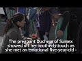 Meghan's motherly touch: Royals comfort tearful tot in New Zealand