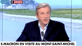 Macron en visite au Mont-Saint-Michel : 