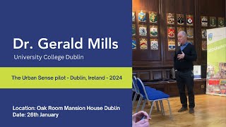 Dr. Gerald Mills, University College Dublin At The Launch Of The Urban Sense Pilot