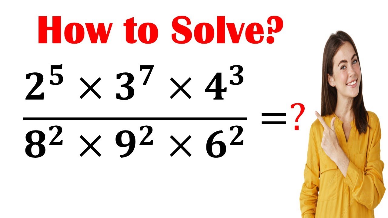 Maths Amazing Problems Math Olympiad Algebra Question| Can you solve this question? Nice ...