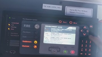 How To Remove Disablement - Consilium Fire Detection System, Fire Alarm Sytem SG 28885