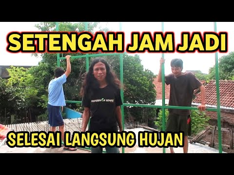 Pemasangan Kanopi Super Kilat di Tempat Yang Sulit Dijangkau Hasilnya Lihat Sendiri Sungguh Elegan