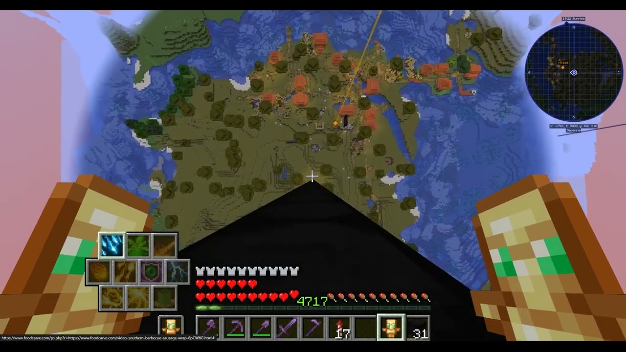 Caves and Cliffs in a modpack I made is uh.. survivable?