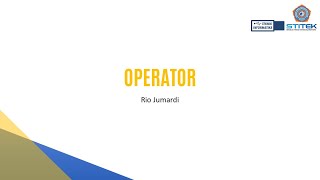 OOP 3 - Operator