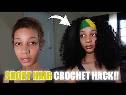 Short Hair Install with Wig Cap Method | Water Burmese Curly Crochet | Eayon Hair