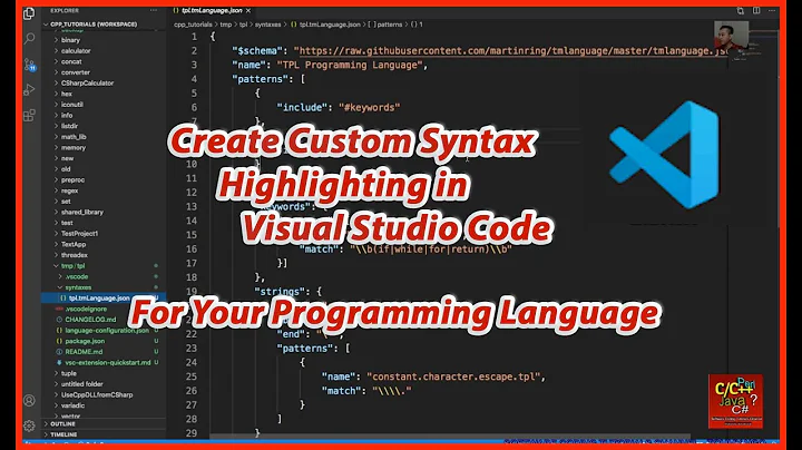 Create Custom Syntax Highlighting in VS Code | Programming Language | Software Coding Tutorials