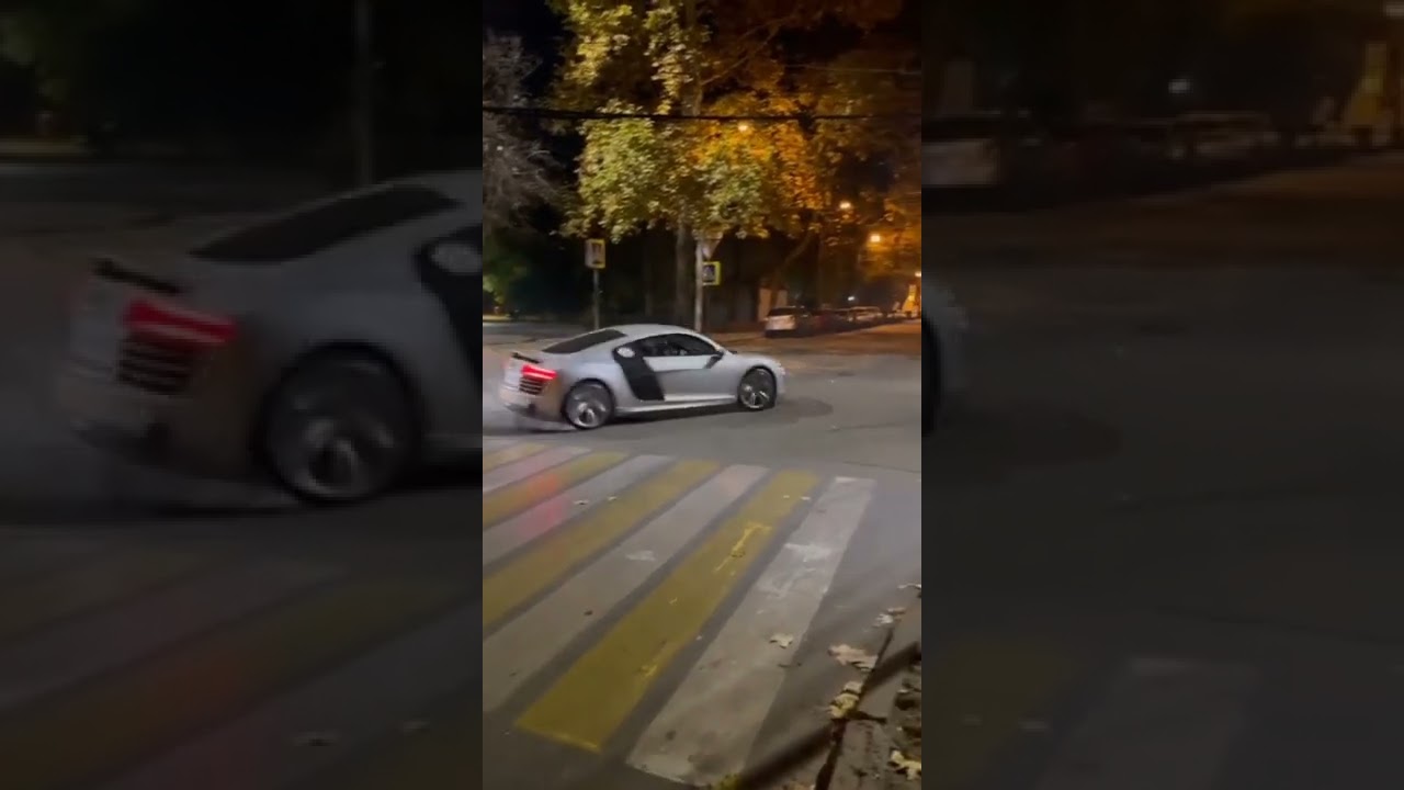 Audi R8 V10 Plus Performing Some Donuts 🍩💯😱
