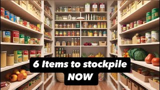 6 Essential Items to stockpile before it’s too late! #PrepareNow