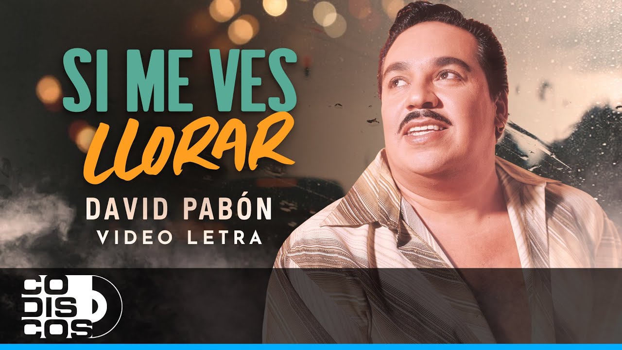 Si Me Ves Llorar, David Pabón - Video Letra