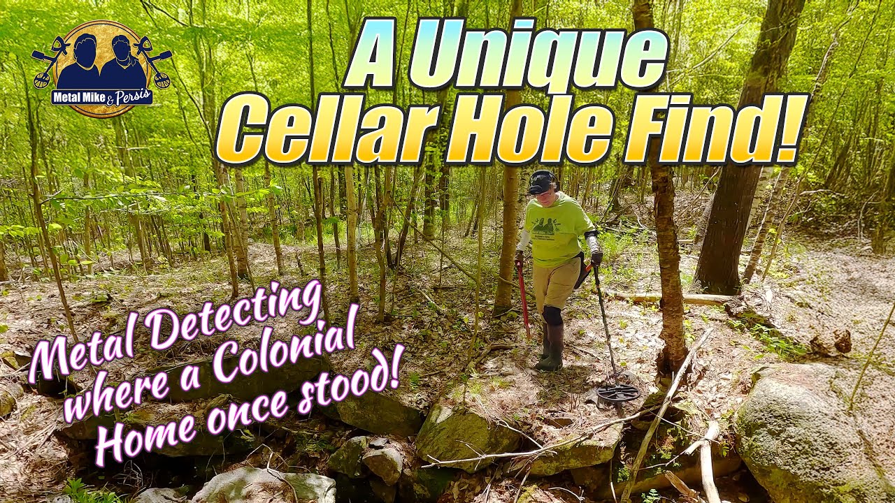 A Very Unique Find Metal Detecting a Cellar Hole from Colonial Times! # ...