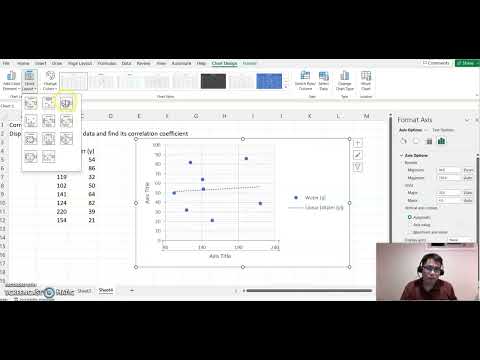 MAT 209 Lesson 3.3 Correlation Coefficient using Excel