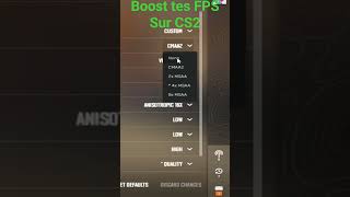 Les settings PARFAIT sur CS2 : boost tes FPS #cs2 #csgo #counterstrike #gaming #fps