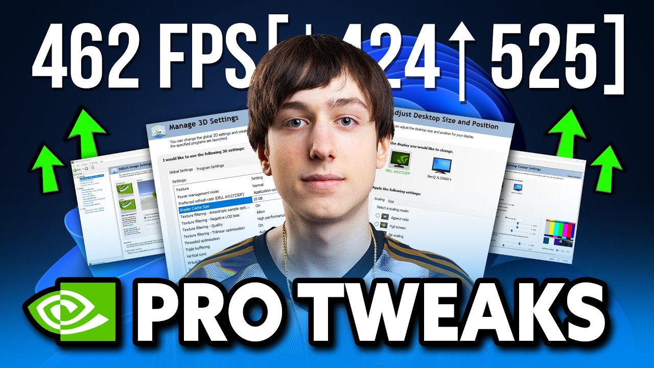 Как профессионалы оптимизируют панель управления Nvidia для игр! 🔧 (повышение FPS и нулевая задер...