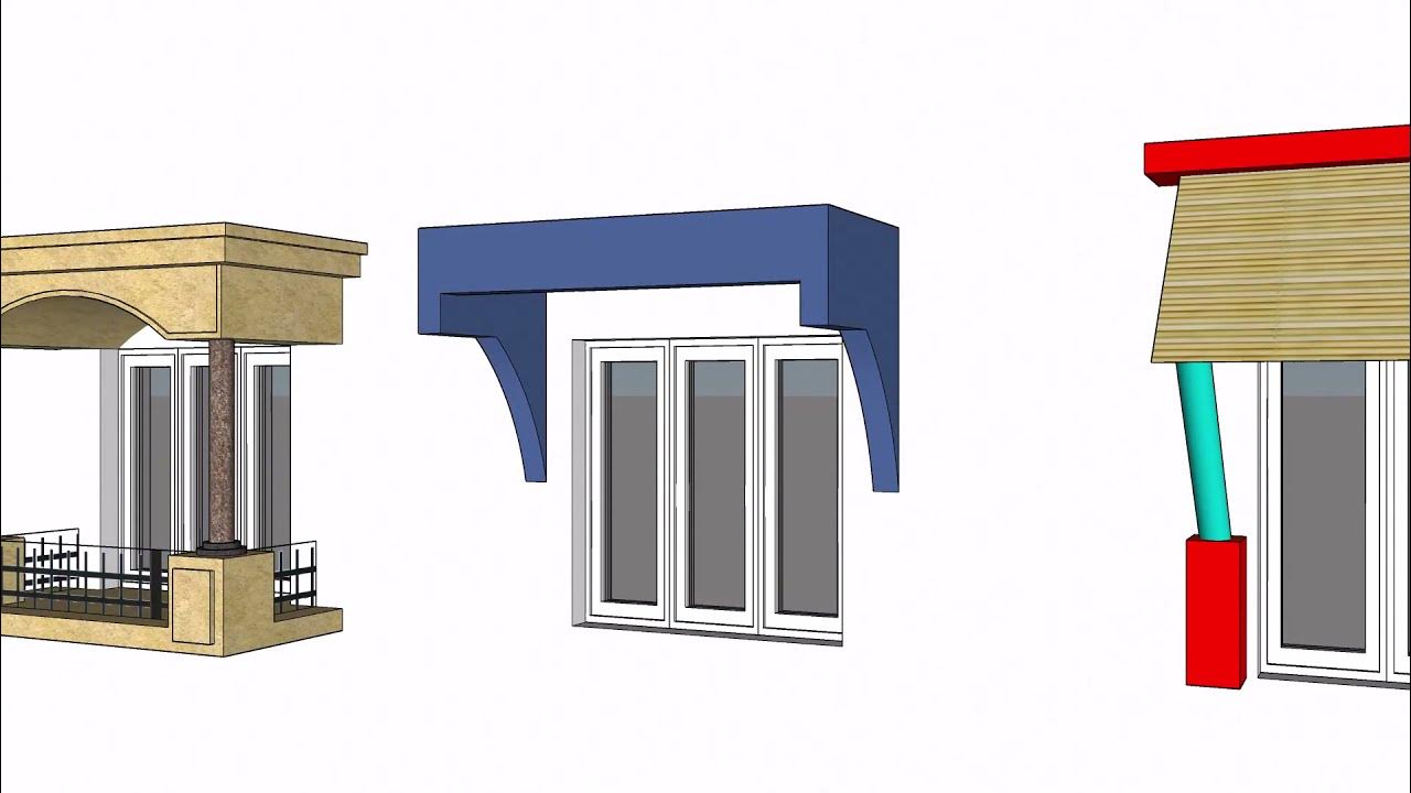 Sunshade design Window design Modern house design House elevation