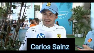 Carlos Sainz: Checo came in like a torpedo 😅| 2024 Miami Grand Prix