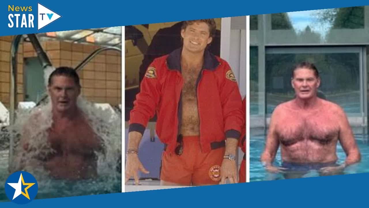 David Hasselhoff revisits Baywatch days in topless pool snap