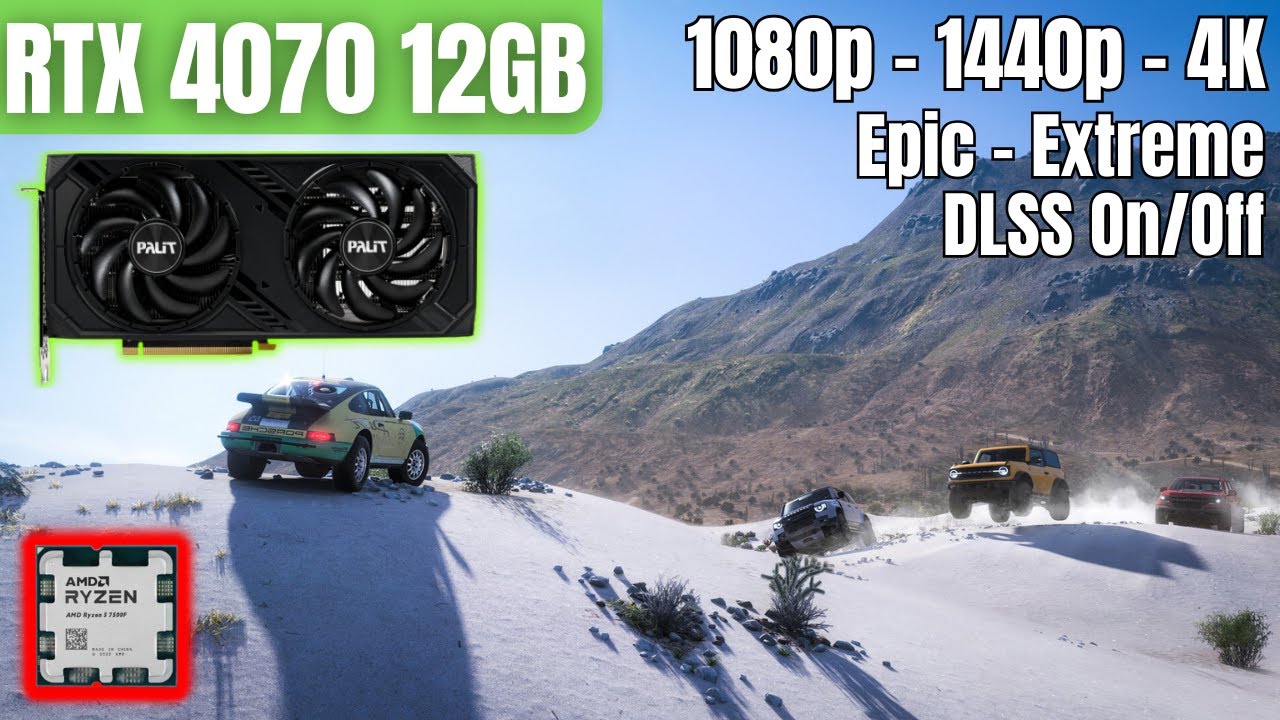 RTX 4070 & R5 7500F: Forza Horizon 5 | Ultra & Extreme | 1080p - 1440p - 4K | DLSS