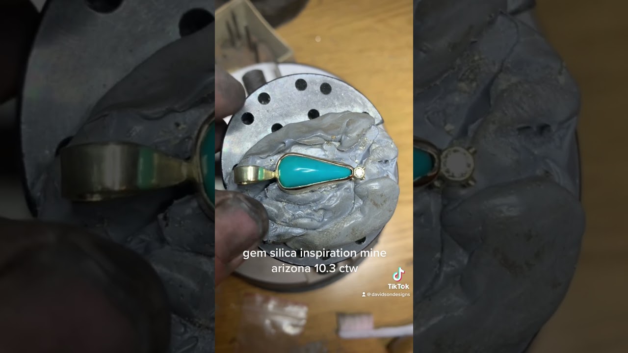 Setting gem silica inspiration mine arizona some times simply tools work the best 